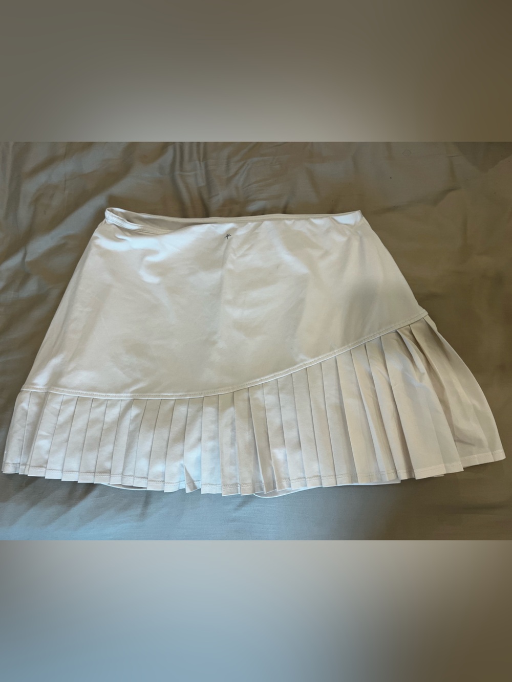 Soybu cream Pleated tennis Skirt